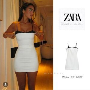 Zara lace mini dress